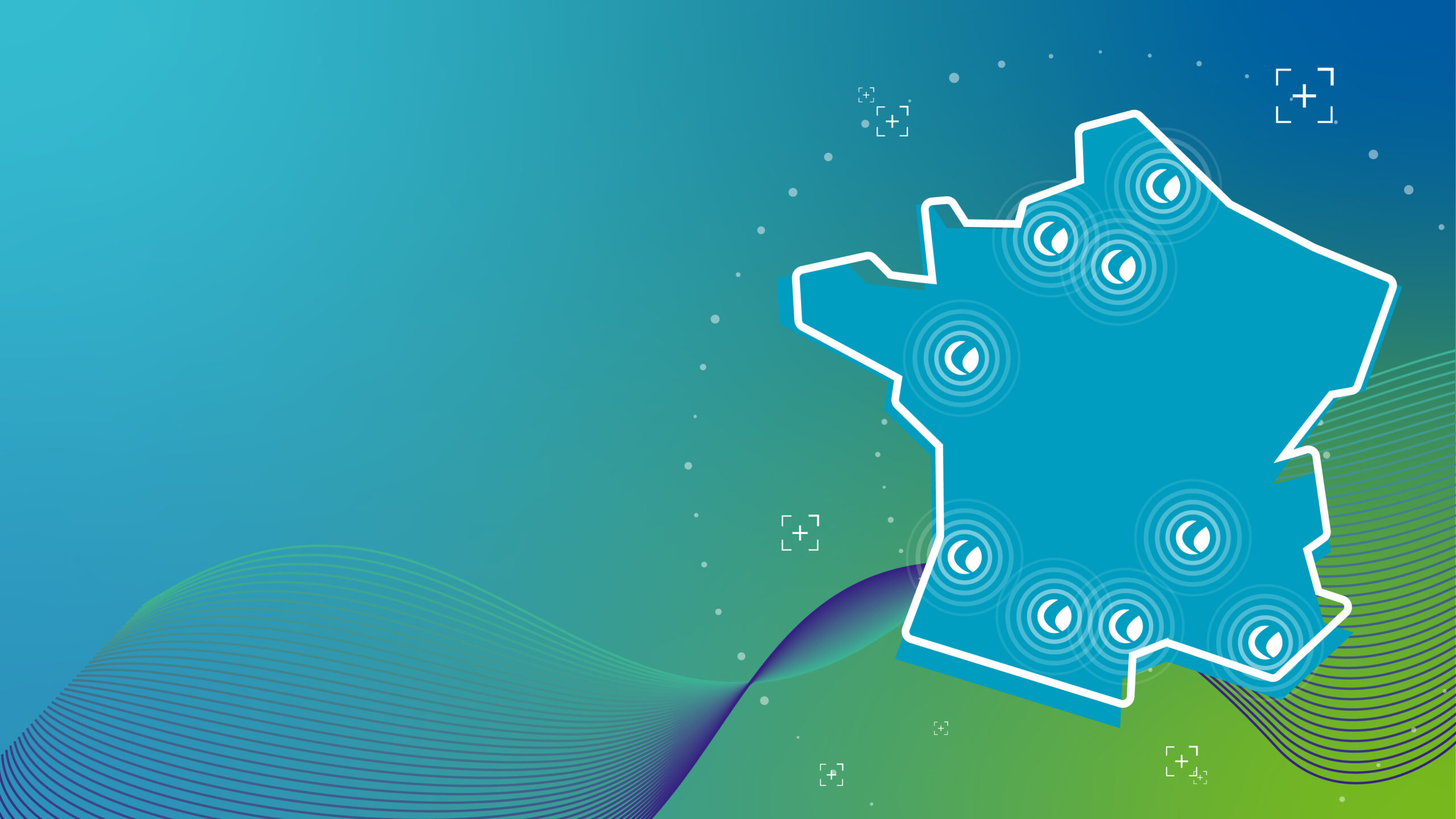 Carte des 9 centres de FAUN Services