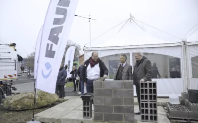 Pose de la première pierre de FAUN Services Hauts de France